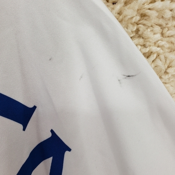 NWT State of Mine Minnesota women US Medium white blue long sleeve top polyester - Picture 5 of 11